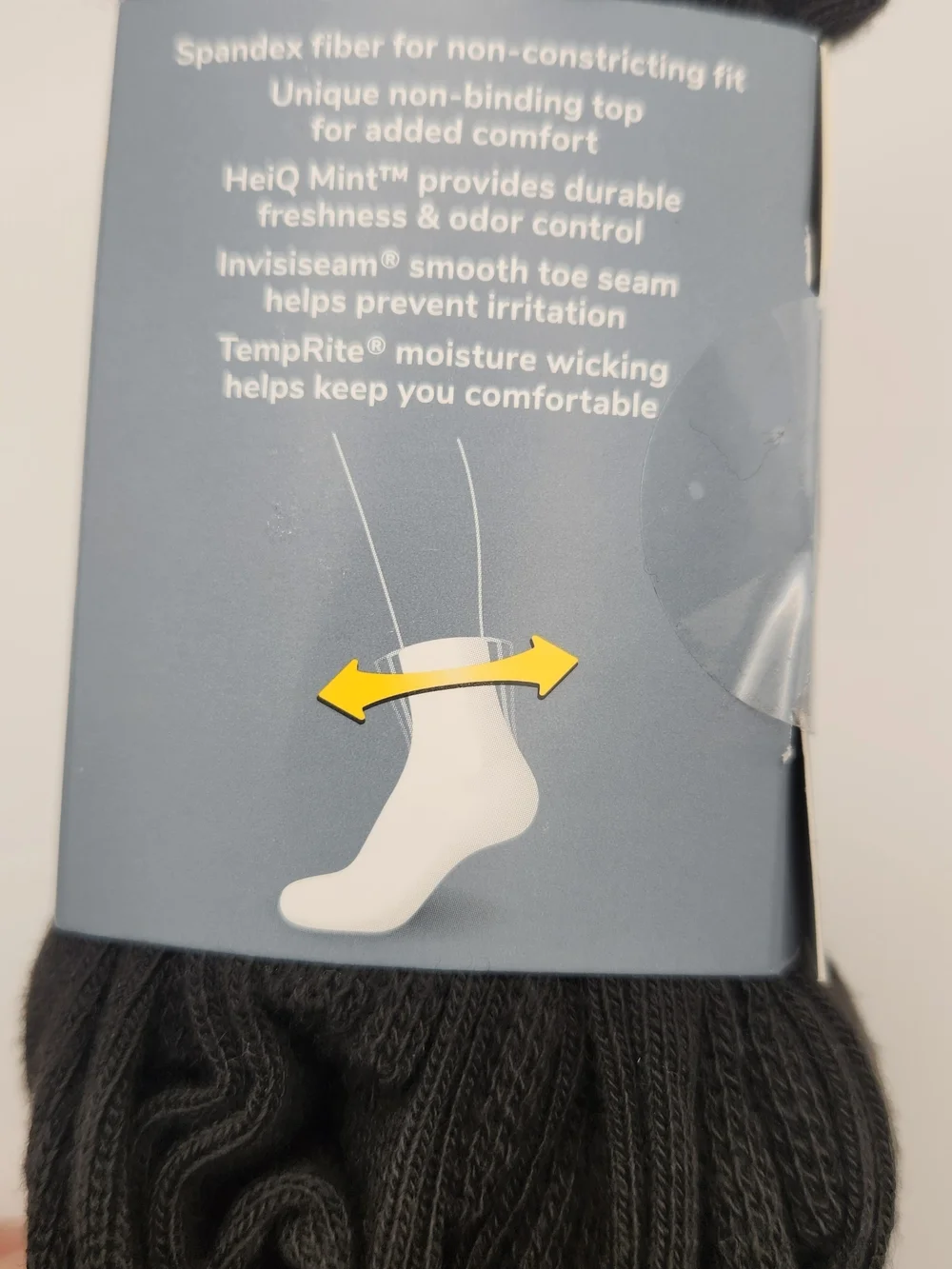 Dr. Scholl's Black Diabetic Comfort Ankle Socks - Black (6 Pair)
